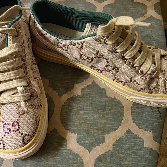 Gucci Women's Multicolor Canvas Sneakers - Picture 4 of 5